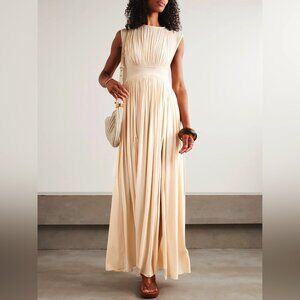 ZIMMERMANN Hypnotic gathered paneled jersey maxi dress